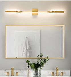 Gold LED Vanity Bar Wall Light
