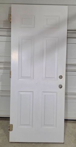 Exterior metal door