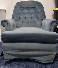 Blue Fabric  Rocking Chair FREE for pickup