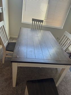 table and chairs