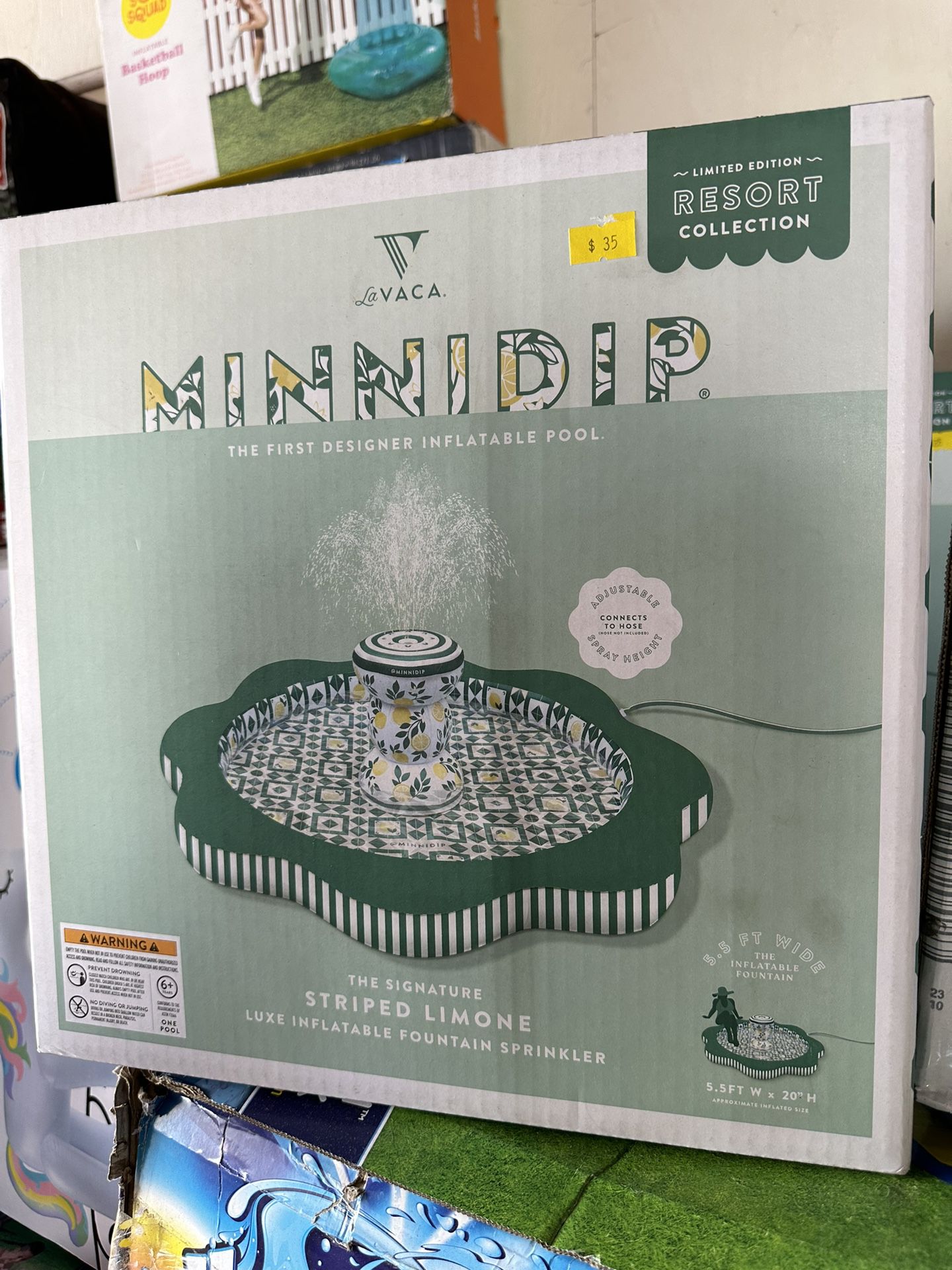 MINNIDIP Fountain Sprinkler - Striped Limone