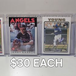 Angels Former Players Coaches Autograph Baseball Cards 