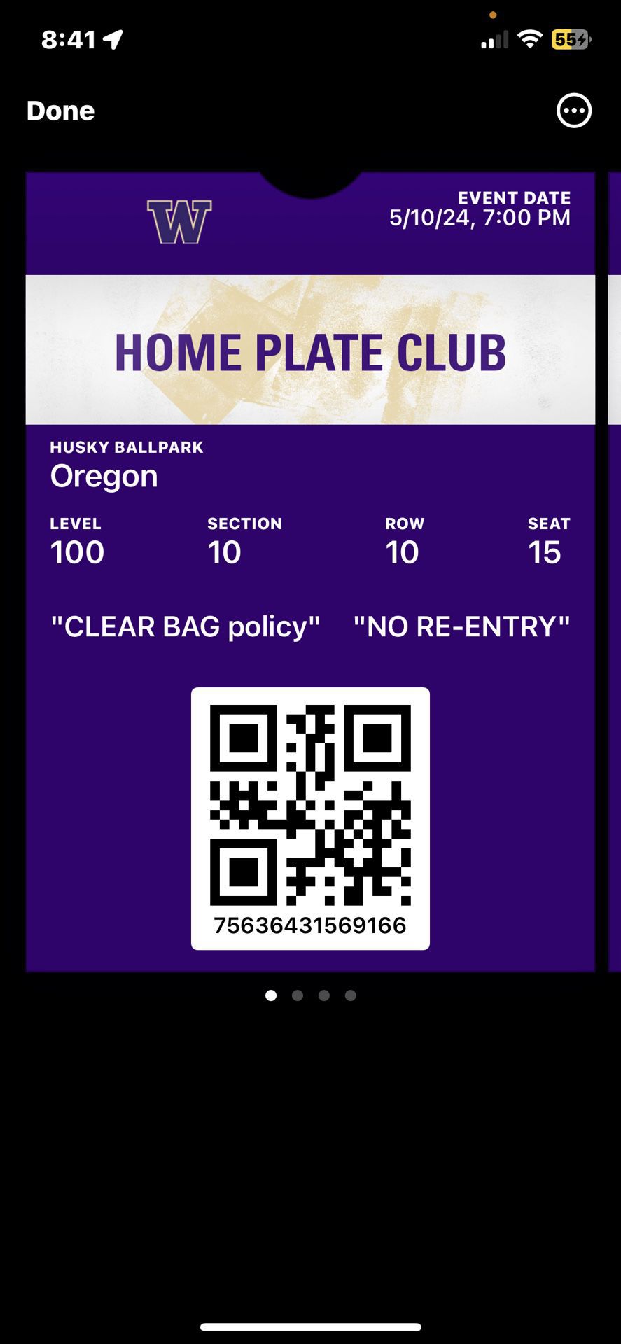 4 Husky Vs Oregon Duck Tickets 