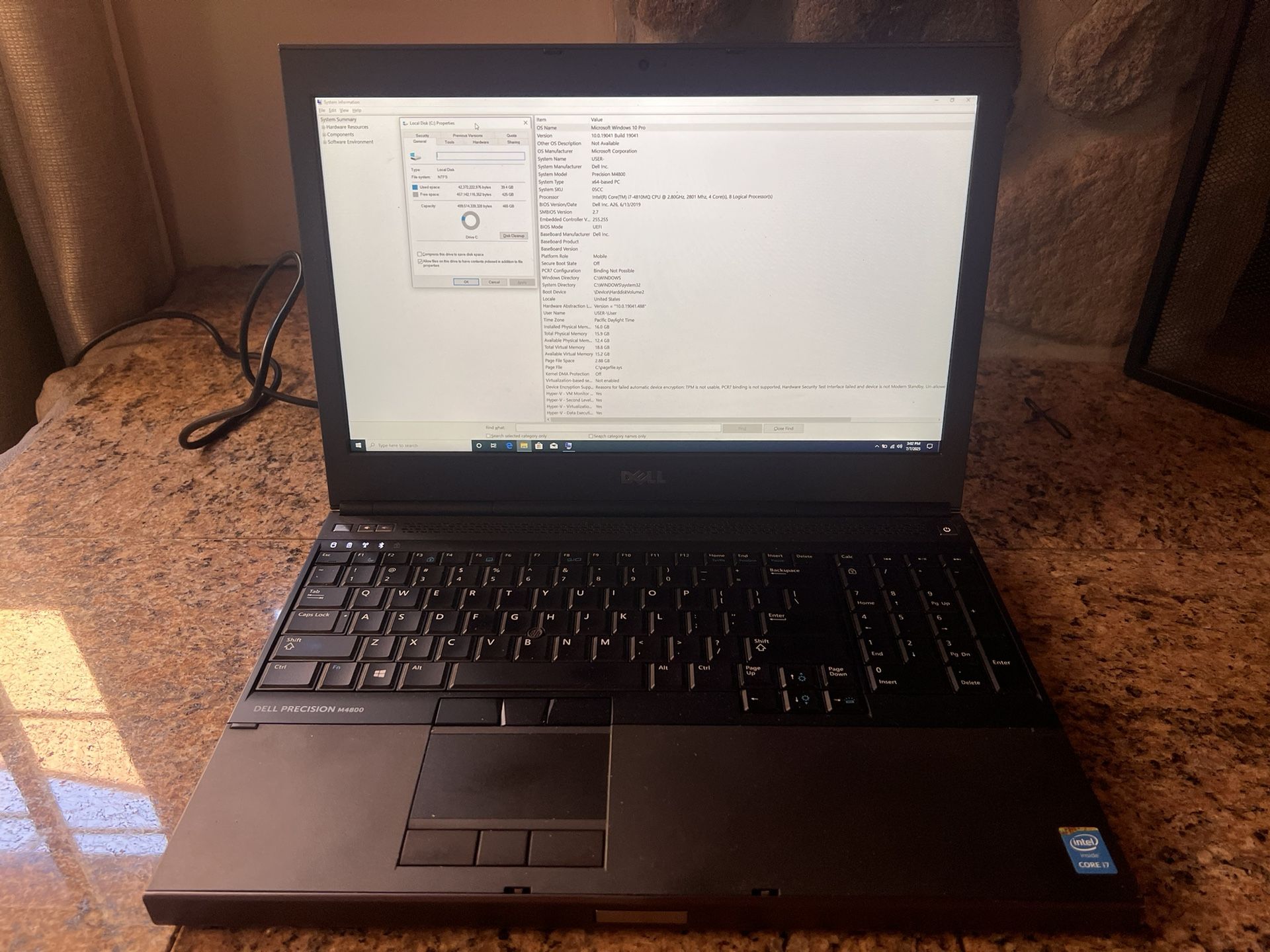 Dell Precision M4800 15:5” Intel i7 Laptop PC