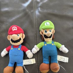 Mario And Luigi Plushies