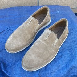 Clarks suede Slip On Shoes Mens 11M True To Size