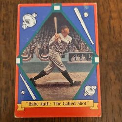 "Babe Ruth: The Called Shot" Card
