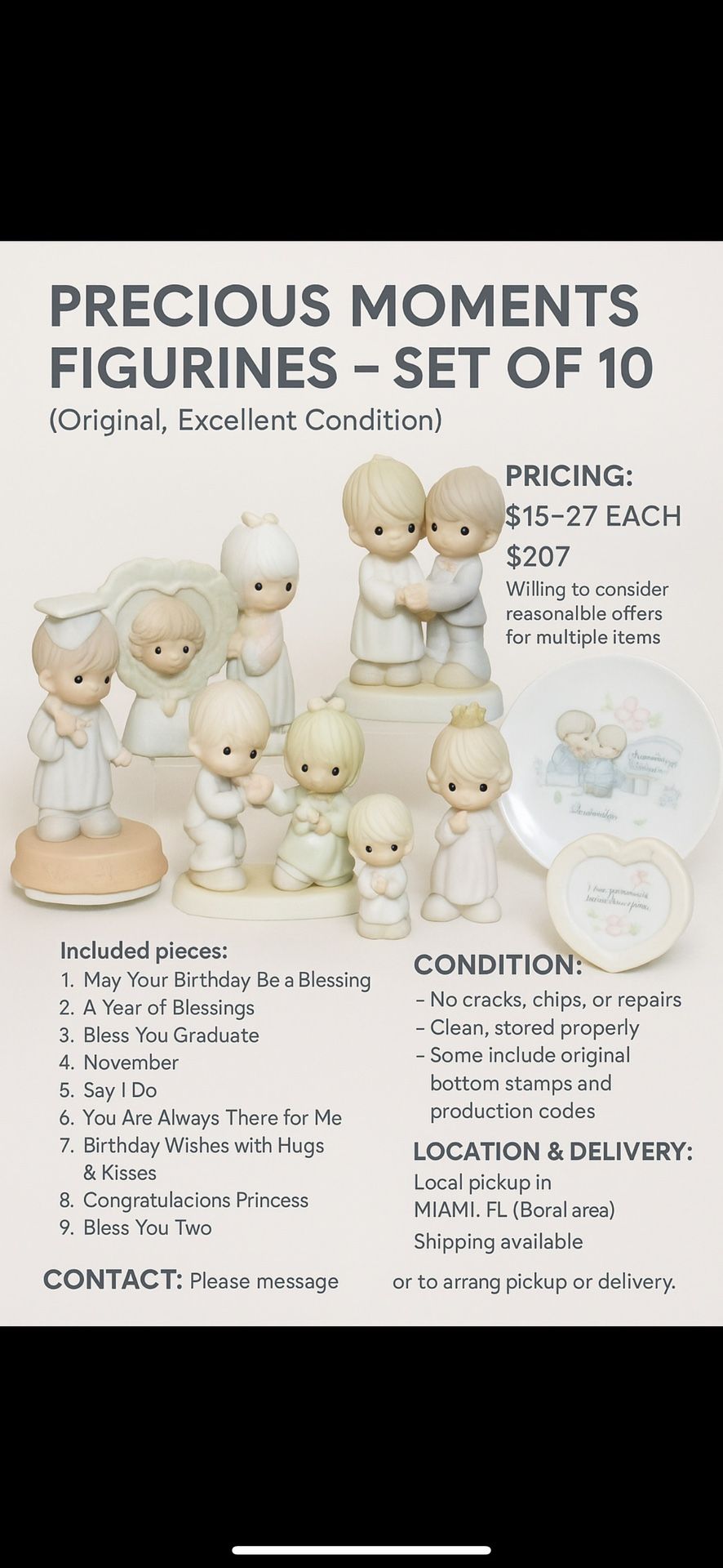 Precious Moments Figurines 