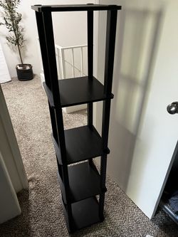 Black 5 Tier Display Shelf