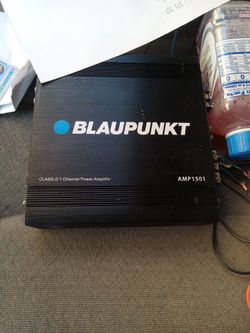 Blaupunkt 1500 Watt 1 Channel Car Amp