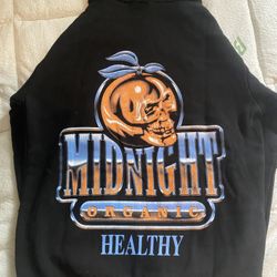 MIDNIGHT ORGANIC ZIP UP HOODIE BY LARRY JUNE 