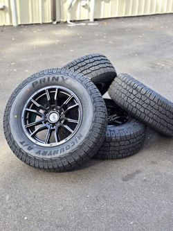 New Set 17" AGP wheels 6x139.7 All-terrain Tires 