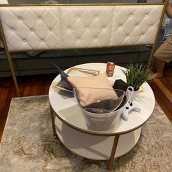 Queen Gold New Bed frame 