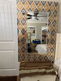 Beautiful glass cut mirror