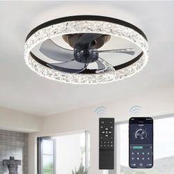 White Ceiling Fan With Light