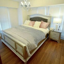 Bed Frame Mattress Sold Separately ⭐ Bedroom Set In Stock 💛$39 Down Payment with Financing ⭐ 90 Days same as cash