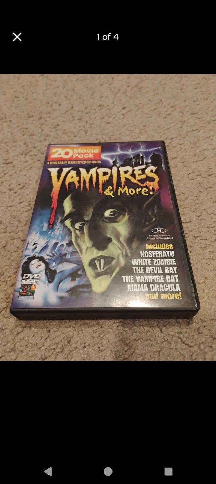 20 Movie Pack Vampires and More DVD. Like New barely used