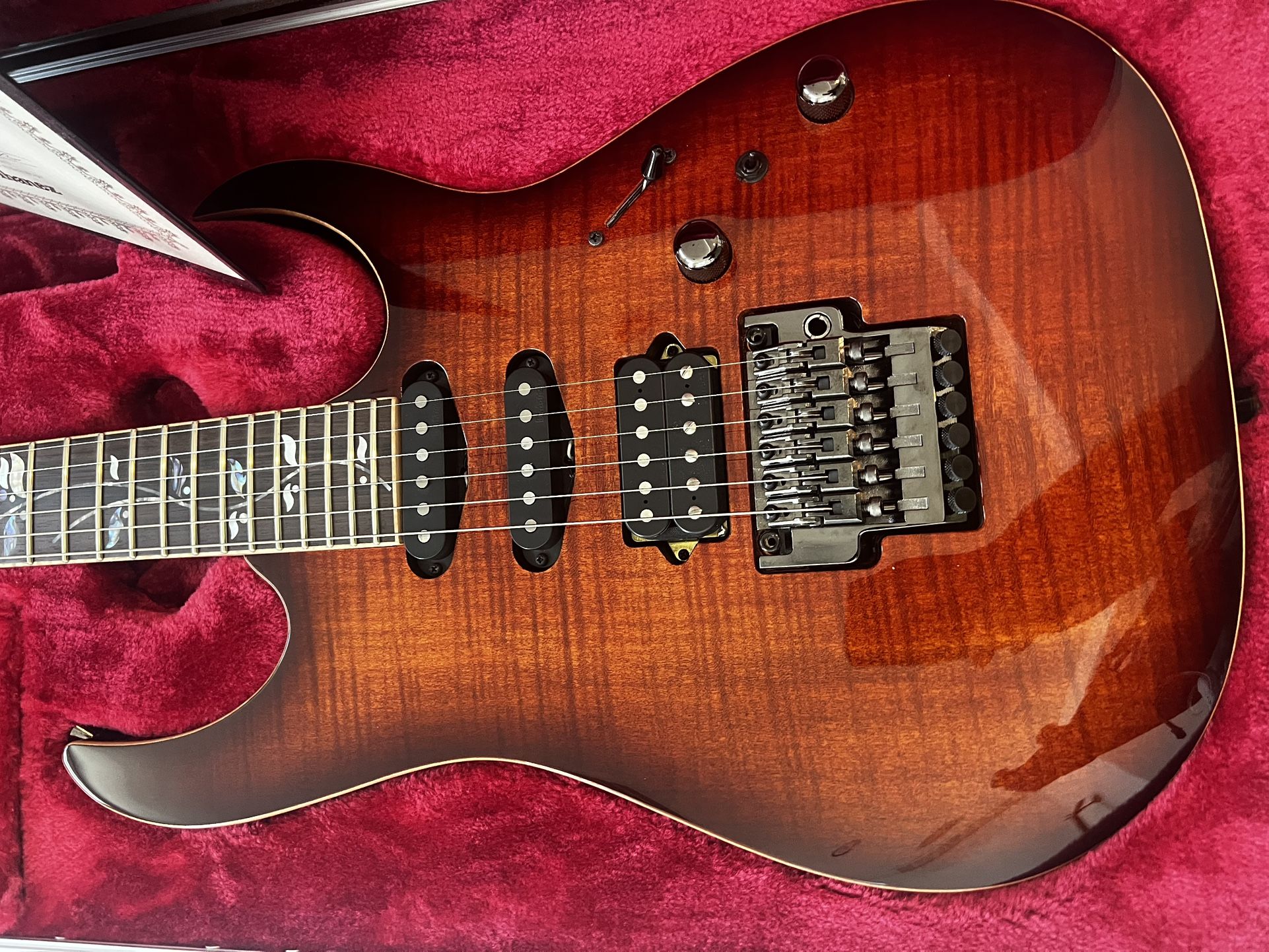 Ibanez j Custom - MINT Condition With Case And COA