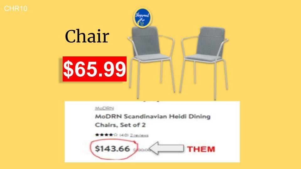 Two Grey Dining Chairs