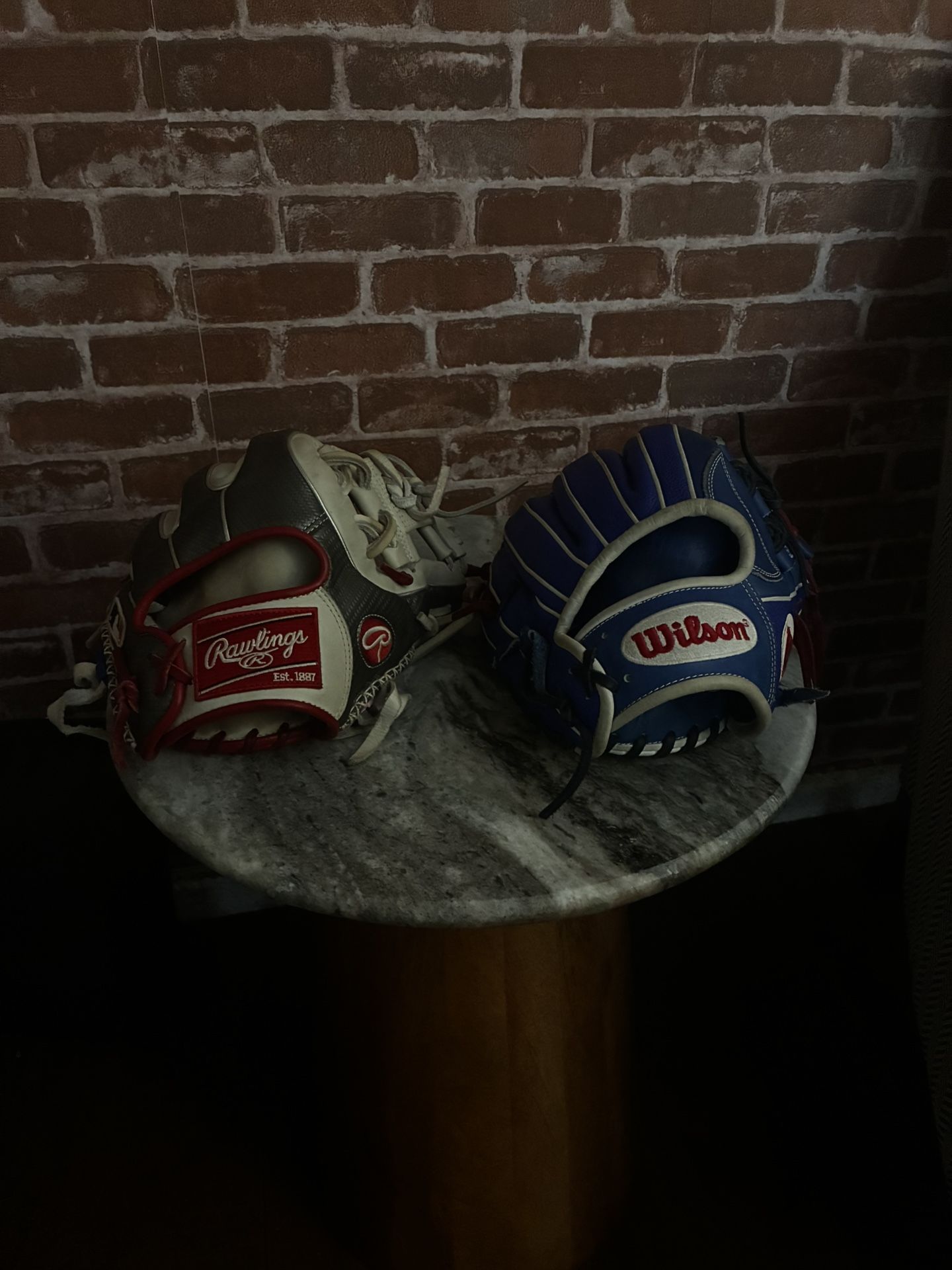 Wilson A2000 And Rawlings Heart Of The Hide