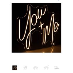 Wedding sign - LED Neon You & Me Sign
