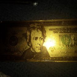 Gold Plated 20 Bill 