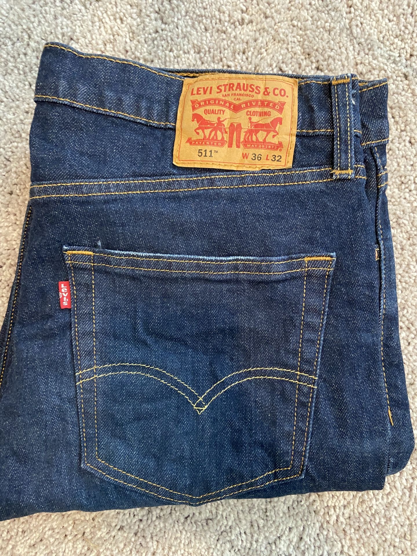 Levi’s 511 Mens Slim Fit Jeans 36x32