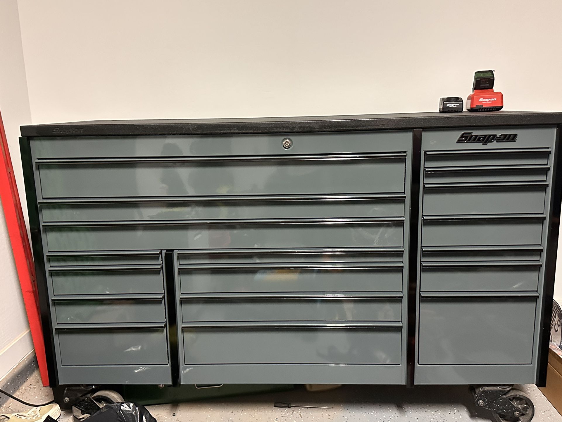 Triple Bank Snap On Toolbox W/tools