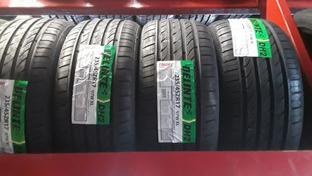 BRAND NEW TIRES ON SALE, DELINTE, 235/45/17,40K MILEAGE WARRANTY, CHEAPEST PRICES IN TOWN,MESSAGE FOR TIRES QUOTE