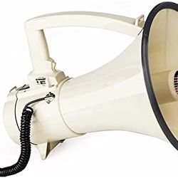Megaphone Bullhorn Cheer Horn Mic Recording Siren Blow Horn Hand Held Mega Phone Loudhailer 5 Core 3501 USB