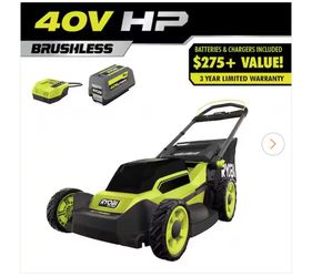 40V HP Brushless 20 in. Cordless Battery Walk Behind Push Lawn Mower with 6.0 Ah Battery and Charger