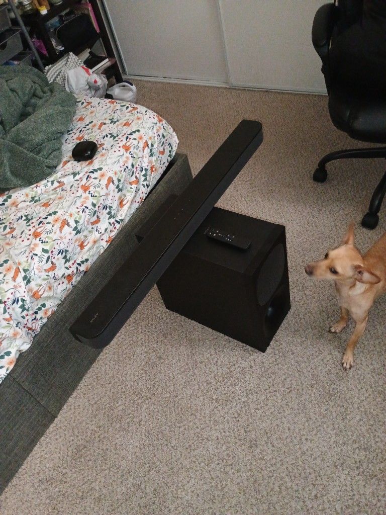 35' Sony Sound Bar And Subwoofer W/ Remote