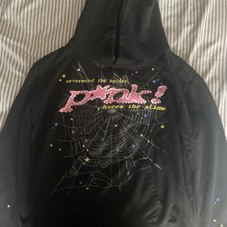 Sp5der P*nk Hoodie 'Black'