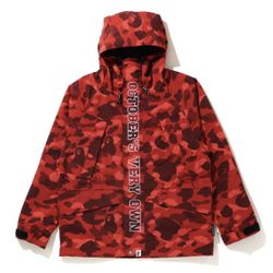 OVO Bape Red Camo Jacket