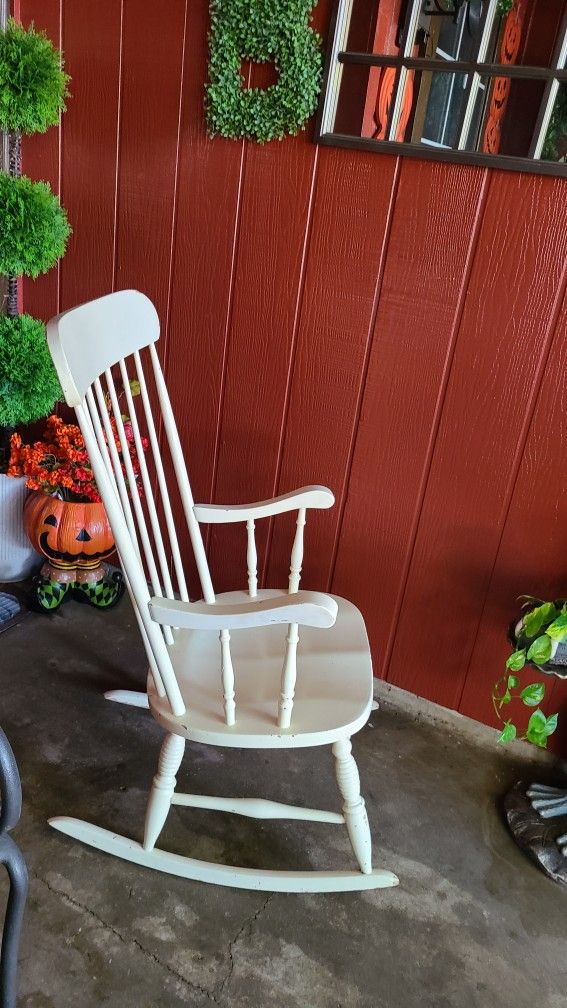 White Rocking Chair