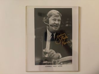 Johnny Kerr Bulls Broadcaster Autographed Photo