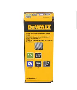 2-1/2 in. x 15-Gauge 34-Degree DA Bright Finish Nails (1000-Pack)=Dew-670