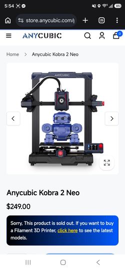 Anycubic Kobra 2 Neo 3d Printer