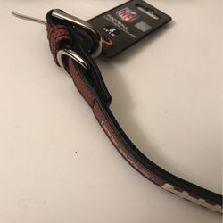 Chicago Bears Leather Dog Collar Small Size Brand New #11