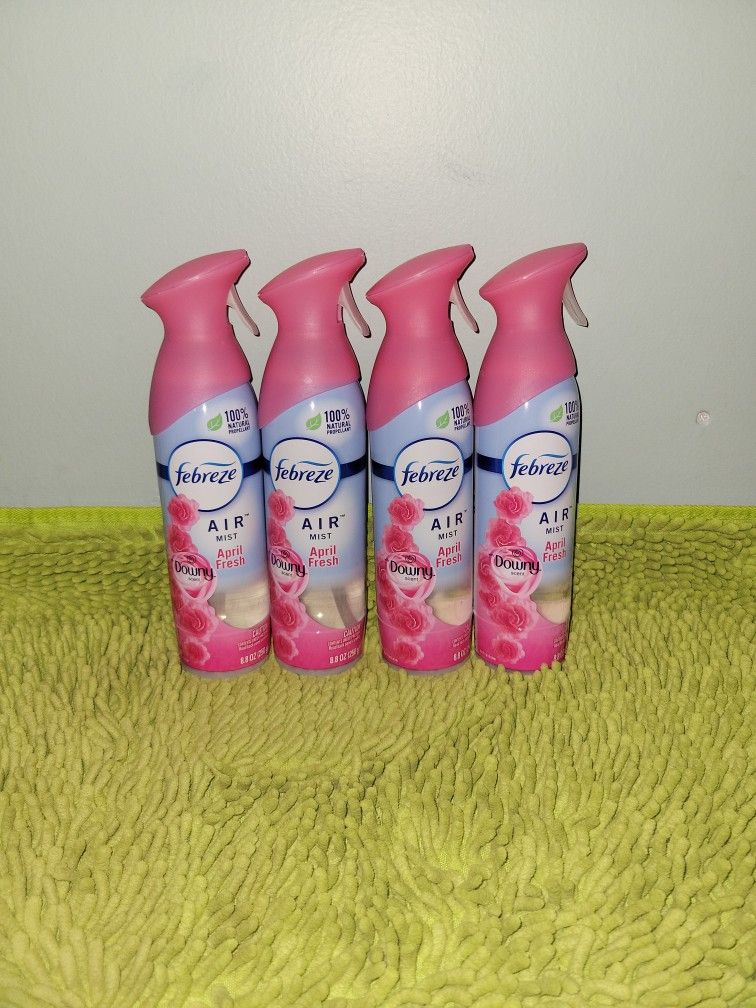 4 Febreze Air Mist Downy April Fresh 8.8oz