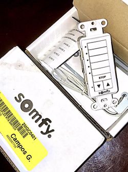 2 BRAND NEW SOMFY DECOFLEX 5 channel REMOTE SHADE WALL SWITCHES