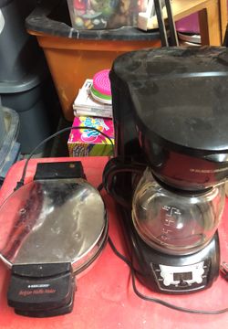 Coffee maker and waffle maker