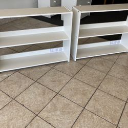 Two White Matching Shelves 