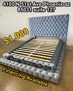 Queen size bed frame brand new