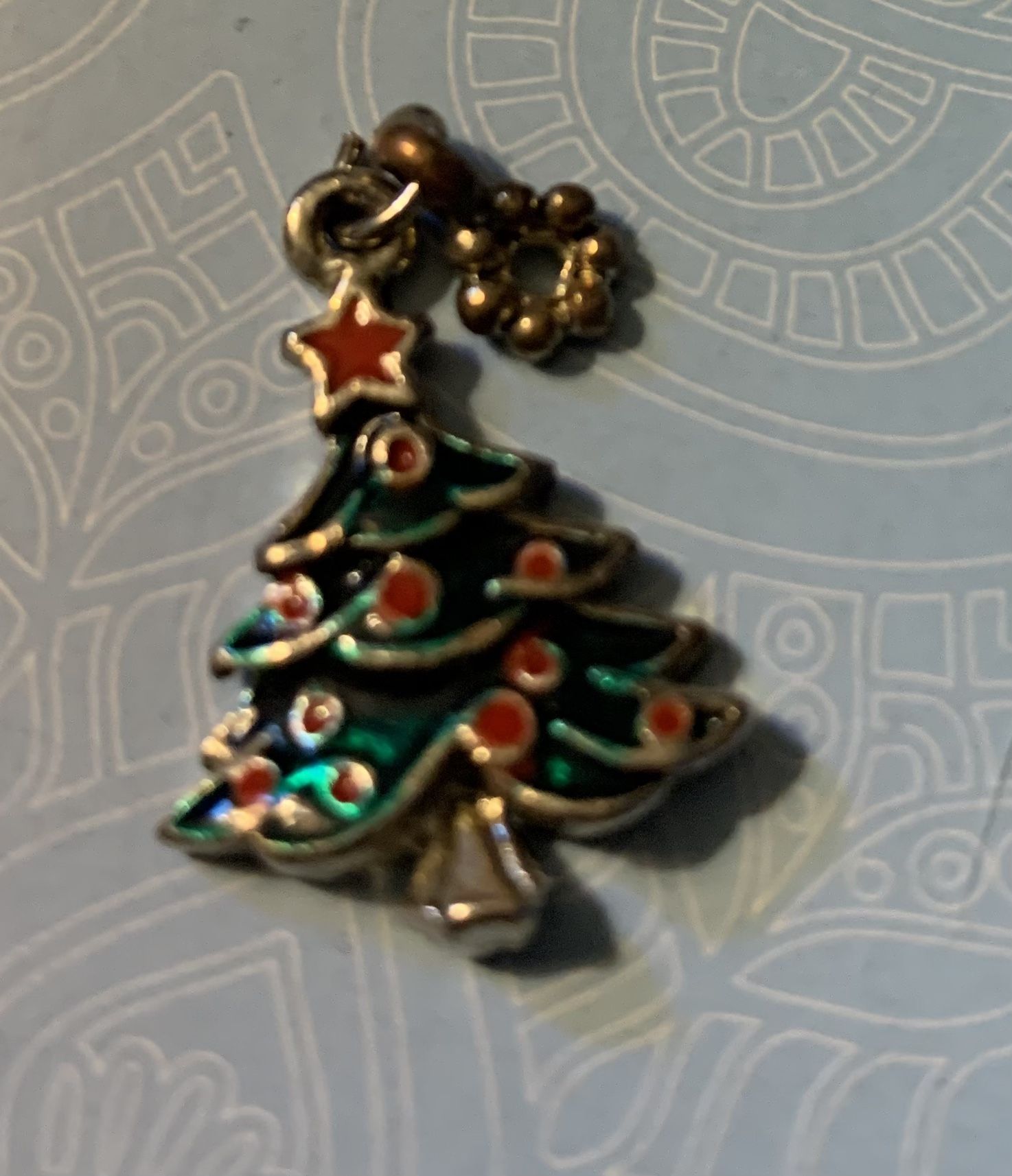 Vintage Christmas Tree Charm Necklace /Bracelet