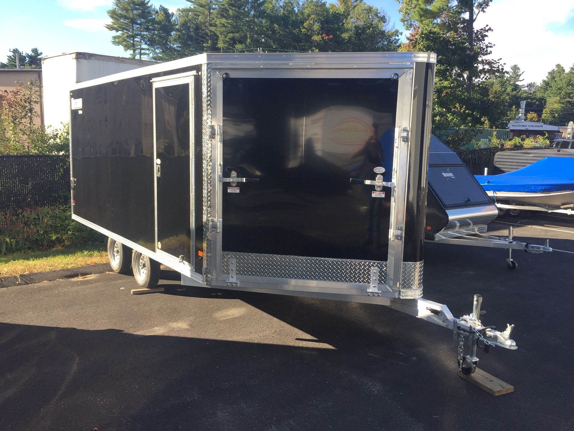 2019 mission 101”x14’ enclosed deck over 3 place trailer all aluminum will trade