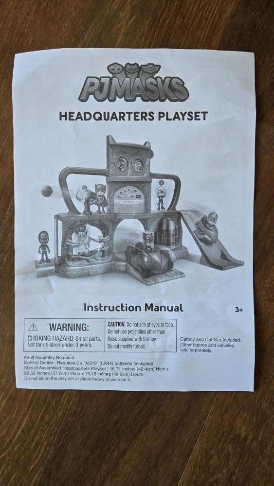 PJ MASKS HEADQUARTERS PLAYSET