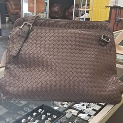 Botega Veneta Woven Style HandBag 2 Separate Main Compartments 