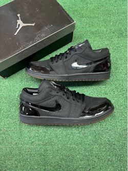 JORDAN 1 LOW BLACK CROC SIZE 13