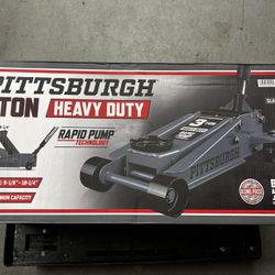 3 Ton Garage Floor Car Jack Lift Heavy Duty Rapid Pump Technology Pittsburgh Grey